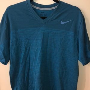 Nike dri fit v neck tee